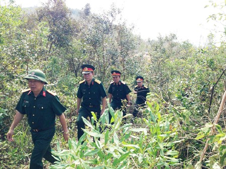 Bộ CHQS tỉnh Quảng Bình kiểm tra thực địa, bố trí lực lượng